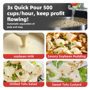 Máquina comercial de leche de <span class=keywords><strong>soja</strong></span>, máquina trituradora de alimentos, máquina de leche de <span class=keywords><strong>soja</strong></span> - Product Image 5