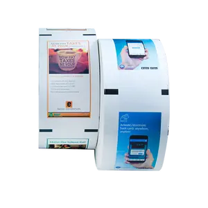 80 мм термобумажные рулоны банкомата, индивидуальная печать логотипа, пластиковый сердечник 13*17 мм, бумага для кассового аппарата