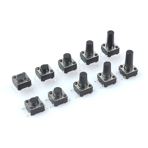 Interruptor Táctil de 6X6X5/4.3/5.5/6/7/8/9/10/13MM, Interruptor de Botón de 12V, Microinterruptor DIP de 4 Pines de Cobre para TV/Juguetes/Uso Doméstico - Product Image 2