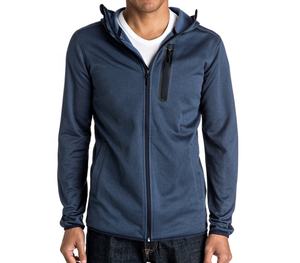 Sudadera con capucha informal de algodón 100% gris con cremallera y corte ajustado para hombre y mujer - Product Image 5