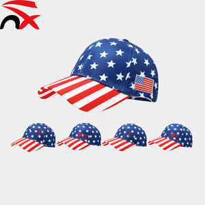 Casquette de baseball réglable à drapeau américain, vente directe usine, pour sports de plein air, idéale pour cadeaux - Product Image 1