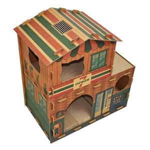 Camas y rascadores creativos para gatos de tiendas de conveniencia, hechos a medida, resistentes al desgaste, camas para gatos de cartón corrugado sin pelusa. - Product Image 2