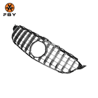 Pièces automobiles W205, mise à niveau style GT, calandre avant noire de haute qualité en ABS pour Mercedes Benz W205 Classe C C300 AMG C43 2015+