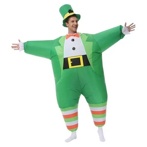 Costume Gonfiabile in Nylon per Feste, Travestimento Divertente per Adulti Unisex, Tema Irlandese per Halloween e Natale, Clown Paffuto e Divertente - Product Image 1
