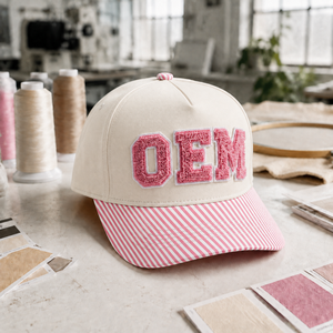 Casquette de baseball personnalisée OEM ODM avec patch en cuir gaufré, visière à pois, coton multicolore, vente en gros, respirante et légère pour hommes - Product Image 4