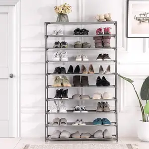 Portable simple household storage rack shelf bracket can be stacked for placing high-heeled shoes, boots, slippers