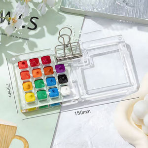 Ensemble <span class=keywords><strong>de</strong></span> peinture <span class=keywords><strong>gouache</strong></span> portable |   12/24 couleurs dans une boîte en bois avec un carnet <span class=keywords><strong>de</strong></span> croquis en papier, kit d'art <span class=keywords><strong>de</strong></span> voyage, cadeau pour les artistes débutants - Product Image 4