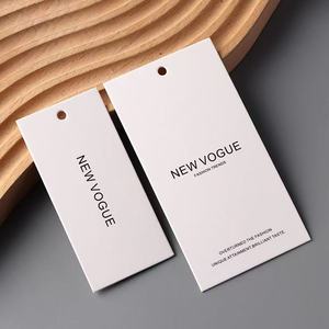 Custom Reversible Eco-Friendly Paper Hang Tags with Printed Logo for Hair Extensions and Garment <strong>Labels</strong> (Round/Square Options) - Product Image 6