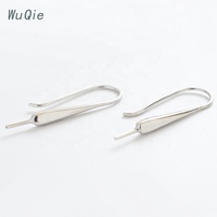 Wuqie — crochets de boucles d'oreilles en argent Simple, pour la fabrication de bijoux, fermoirs, DIY, pour femmes