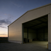 Structure en acier industrielle sur mesure pour entrepôt et atelier