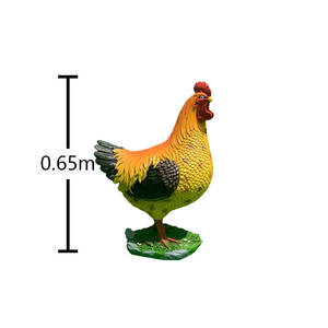 Декоративная статуя петуха ручной работы из большой смолы - Product Image 5