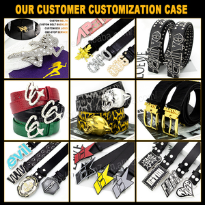 Boucle en alliage plaqué rétro Gunmetal, procédé de moulage, logo <span class=keywords><strong>Smiley</strong></span> gravé, style western pour ceintures et vêtements pour hommes - Product Image 2