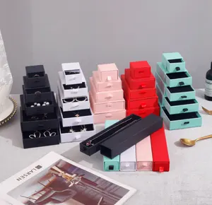 사용자 정의 로고 인쇄 시계 밴드 포장 종이 서랍 상자