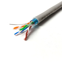 Cable de Red FTP Cat5e de 4 Pares, Cable de Cobre con Torsión Simétrica