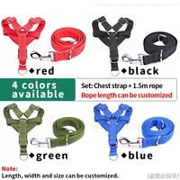 Laisse et harnais ajustables en forme de Y pour chien, harnais et harnais pour chiens, gilet en corde, personnalisés et vendus en gros