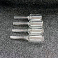 Tube de Quartz Transparent résistant à la chaleur, Ampoule en verre de Quartz personnalisée de différentes tailles