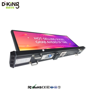 4G WiFi Full Color P2 LED Taxi Roof Billboard DKC-2 Double Sided Waterproof Car Display - Product Image 3