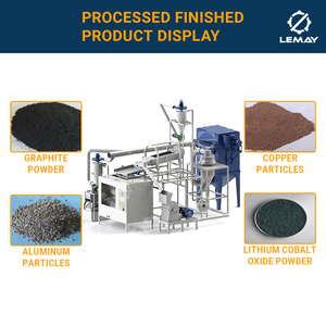500-3000 Kg/H Batería de litio Máquina de reciclaje Recuperación de masa negra de la batería - Product Image 6
