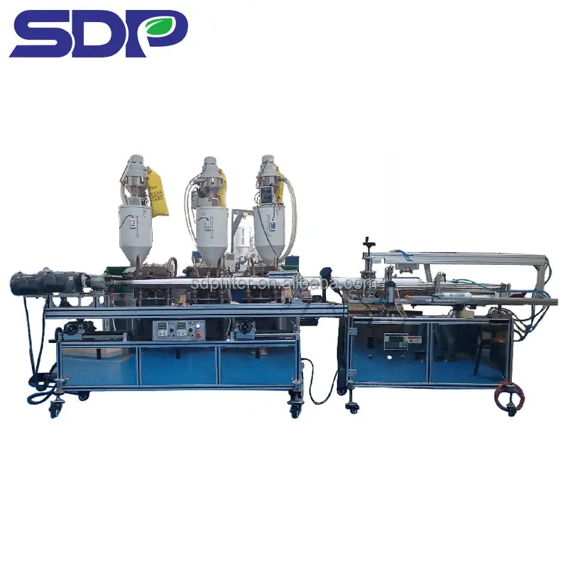 machine for production of polypropylene filter from SDP melt blown filter cartridge making