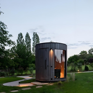 Vertical Barrel House Hemlock Spruce 2-4 Person Far Infrared Stove Unique Rooftop Terrace Panoramic Unique Rooftop Terrace - Product Image 1