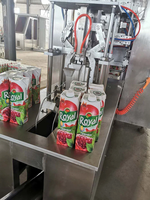 Machine d'emballage aseptique de remplissage et de scellement de jus de lait de cartons en forme de brique de jus de prix usine pour 500ml 1000-3000CPH