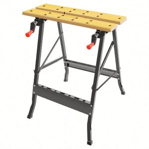 Banc de travail multifonctionnel pour la menuiserie, table de travail pliable pour le travail du bois, scie à bois, outil combiné pour la menuiserie et la décoration - Product Image 1