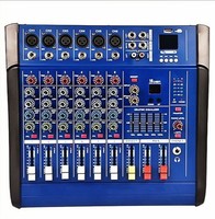 Console de mixage audio alimentée par USB Bluetooth 6 canaux avec amplificateur intégré