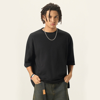T-shirts Boxy Cropped Oversize Personnalisables avec Logo, T-shirts Streetwear Vierge Coupe Brute, T-shirts Homme en Coton Lourd 280 GSM