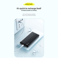 Batterie externe HSONE en alliage d'aluminium magnétique 12V, charge sans fil, ultra-mince, 20W, haute capacité, batterie Li-polymère, station d'alimentation