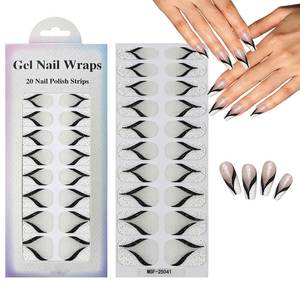 En gros, Bandes d'ongles en gel autocollantes, motif dessin animé, fruits et léopard, sans UV, imperméables, pour l'été et les fêtes - Product Image 1