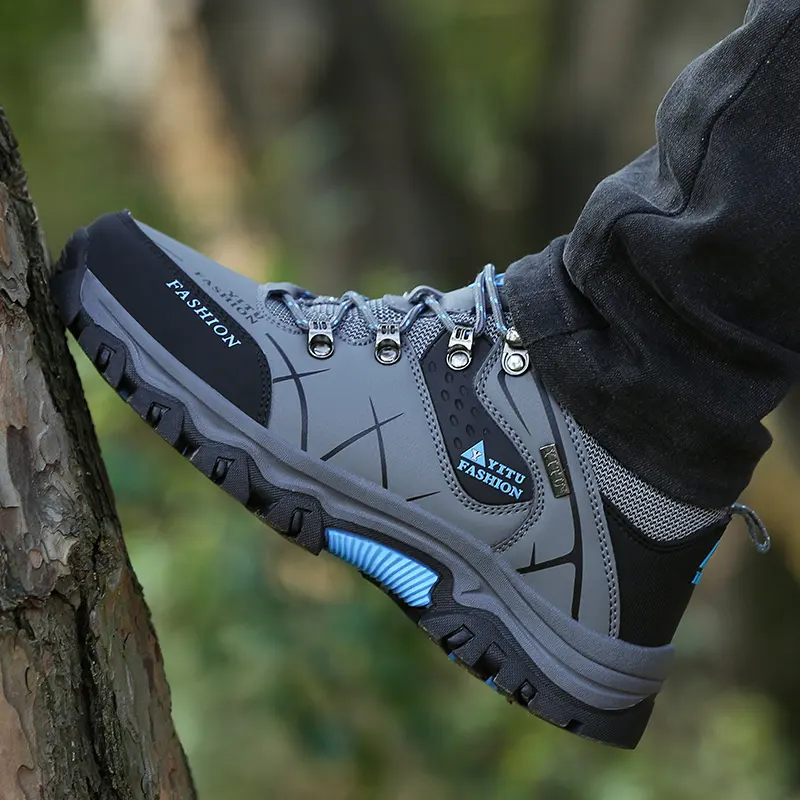 Zapatos de senderismo para hombre, botas impermeables de alta calidad, deportivas, calzado de trabajo, talla 47