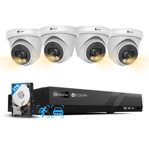 Système de caméra CCTV 4COVR 8 canaux 12Mp 6K avec audio bidirectionnel IA, couleur intégrale, vente en gros OEM, <span class=keywords><strong>kit</strong></span> NVR de surveillance de sécurité IP POE 4K - Product Image 1