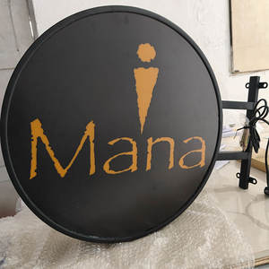 ป้ายไฟ LED กล่องอะคริลิกรูปทรงกลมแบบกำหนดเอง ป้ายภายนอก ป้ายไฟ LED สองด้าน - Product Image 5