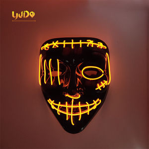 Cosplay Decoration Lights for Events Party Halloween Led <strong>Mask</strong> <strong>Masks</strong> Face Neon Led Strip Luminous Camouflage <strong>Mask</strong> Kid Favor Gift - Product Image 3