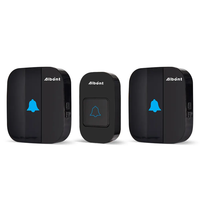 Meilleure vente sonnette de porte intelligente 45 sonneries portée de 300 mètres sonnette sans fil étanche pour bureau à domicile école Villa prise d'alimentation