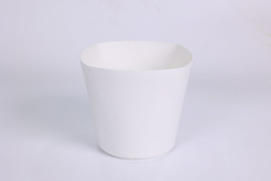 Pot de fleurs rond moderne en PP, taille 18 x 18 x 16 cm, couleurs vert, blanc, rouge, pot à large ouverture pour intérieur et extérieur - Product Image 5