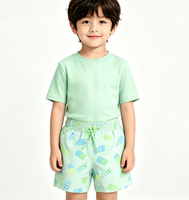 Short de bain unisexe pour tout-petits, séchage rapide, extensible dans quatre directions, imperméable, respirant, anti-transpiration, imprimé, en polyester, pour la plage