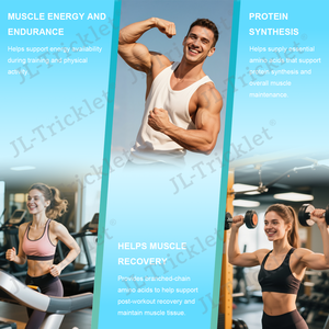 Complément alimentaire protéiné BCAA créatine OEM <span class=keywords><strong>pour</strong></span> l'entraînement, acides aminés halal végétaliens, capsules BCAA <span class=keywords><strong>pour</strong></span> la croissance musculaire, la récupération et la force - Product Image 6