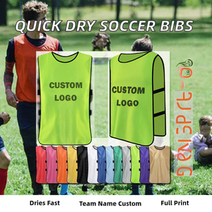 Chalecos Deportivos Personalizados para Fútbol, Unisex, de Secado Rápido, Transpirables, sin Mangas, para Entrenamiento de Equipos, con Logotipo Sublimado en la Parte Delantera - Product Image 2