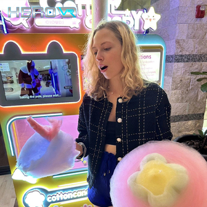 Sáng tạo không dùng tiền mặt kẹo bông Máy bán hàng tự động với SDK chức năng hội trường triển lãm hiện nay tùy chọn thú vị - Product Image 2