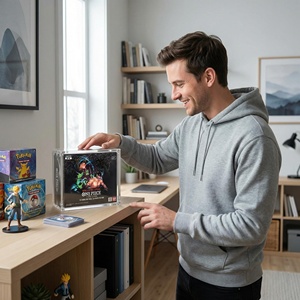 Boîte de présentation en acrylique SPC pour la collection Super-Premium Prismatic Evolutions, boîte Charizard et 151 UPC, couvercle magnétique - Product Image 4