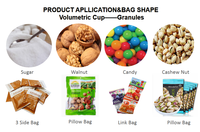 Vertical Packing Machine Spiral Feeding Weighing Filling Equipment for Rice Sugar Salt and Various Granule Products