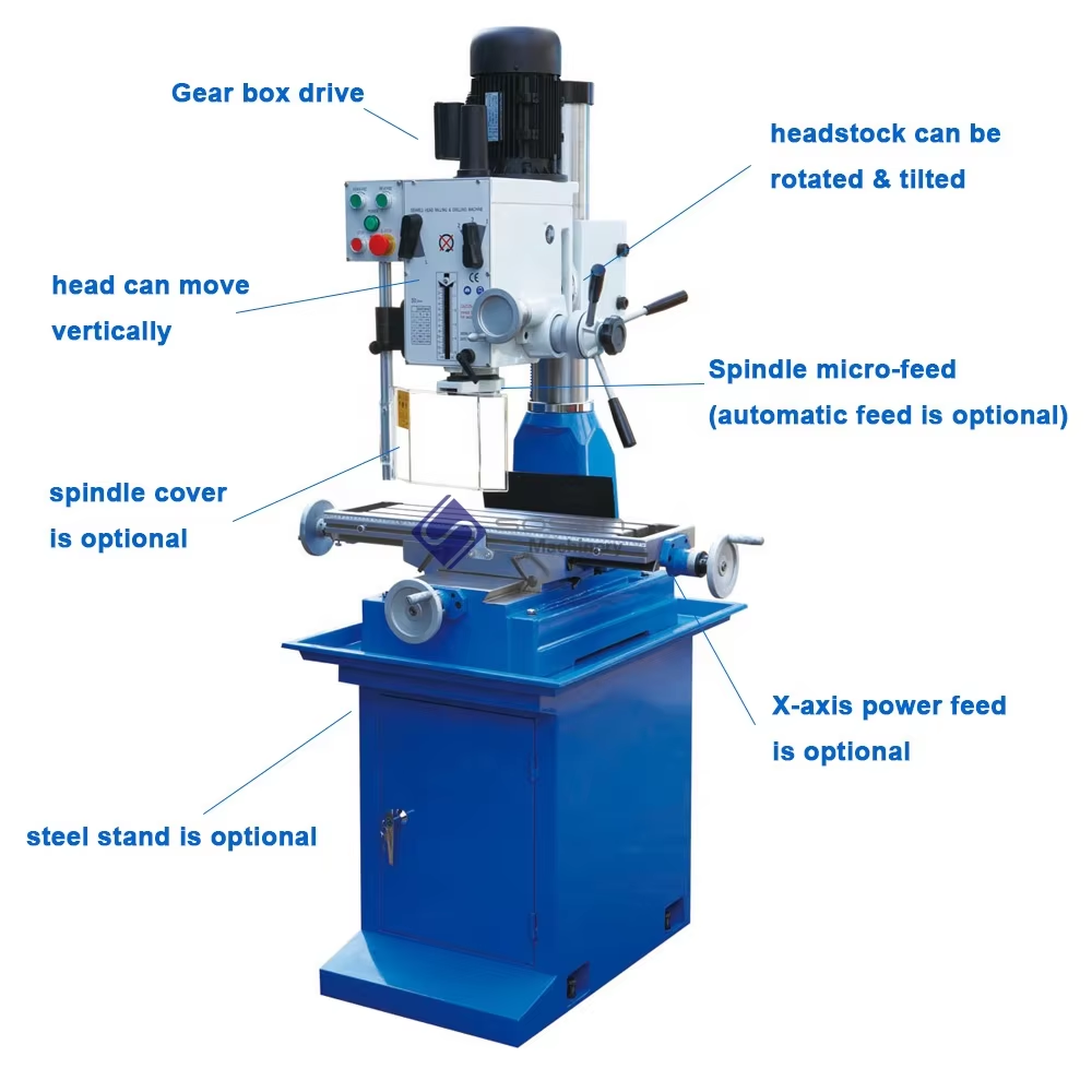 ZX45 Gear Head Bench DRO Milling Drilling Machine - SOSEN
