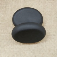 Pierre de Massage douce pierre chaude soulagement de la douleur Portable pour le cou dos pour Salon de beauté plaque de pierre chaude ronde