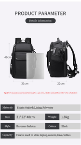 Sac à dos pour appareil photo Photographie Nylon imperméable Toile imperméable Stabilisateur d'ordinateur intégré Housse de pluie Sac pour appareil photo pour l'extérieur - Product Image 6