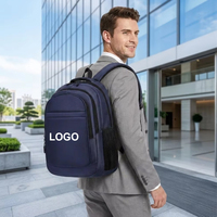 Mochila para Portátil de Viaje de Negocios con Puerto de Carga USB, Logotipo Personalizado, Múltiples Bolsillos, Correas de Hombro Acolchadas, Venta al Por Mayor