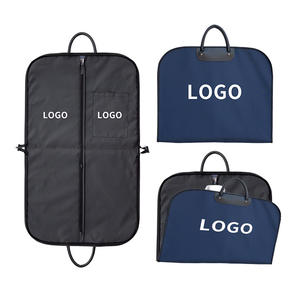 Logotipo personalizado impreso tamaño no tejido nailon Oxford cuero pliegue ropa <span class=keywords><strong>traje</strong></span> cubierta bolsas con cremallera para ropa hombres trajes tienda - Product Image 1