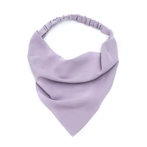 Fanni Triangle Kopftücher Plain Silk Hair Wrap Bandanas für Frauen