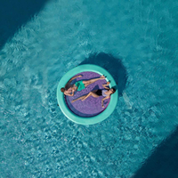Hamac flottant gonflable en tissu Drop Stitch haute résistance pour adultes, transat de piscine pour bronzage, usage commercial, installations de divertissement