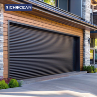 Portes de garage industrielles automatiques RICHOCEAN à enroulement complet, prix abordable, noires